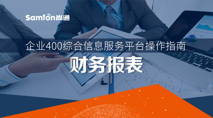 企業400綜合信息服務平臺操作指南之：財務報表