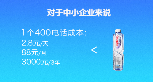 400電話對于企業付出的成本